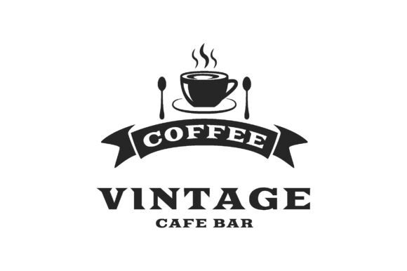Download Vintage Coffee Logo Cafe Bar Emblem - Cafe Collection